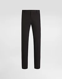 Bi-stretch wool canvas trousers