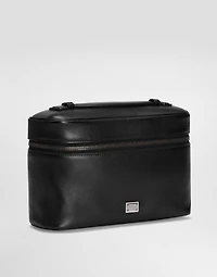 Calfskin nappa leather toiletry bag