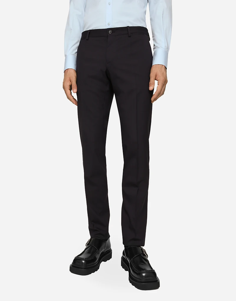 Double-breasted stretch wool Martini-fit suit