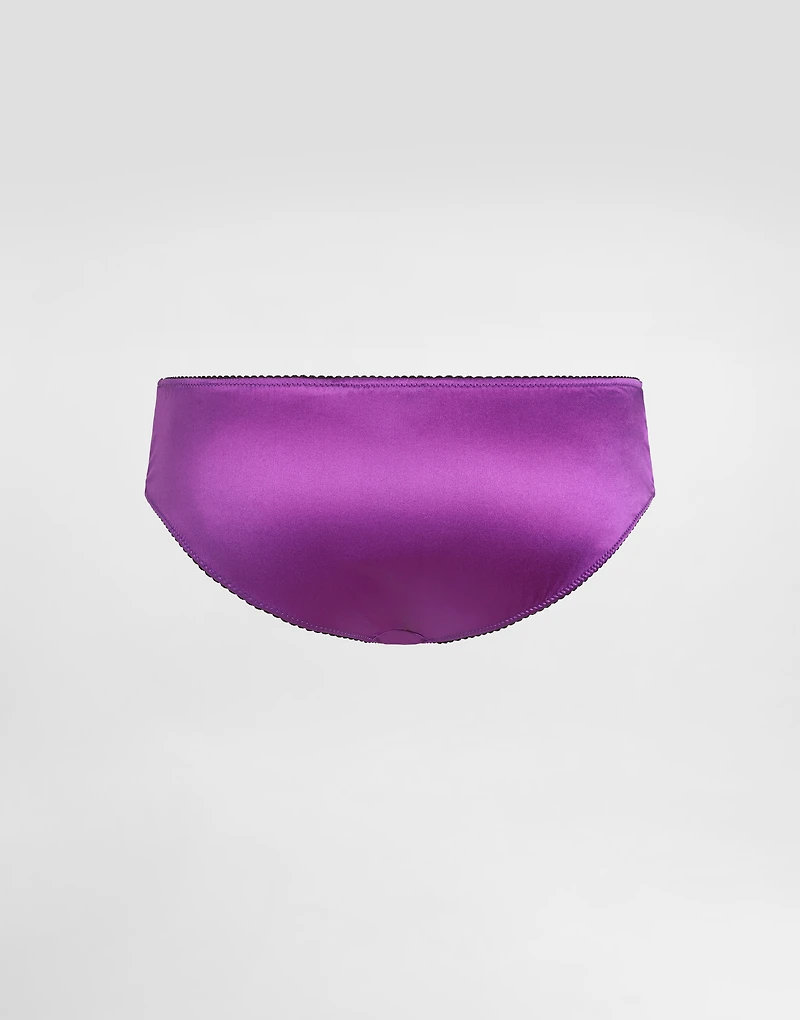 Stretch satin briefs
