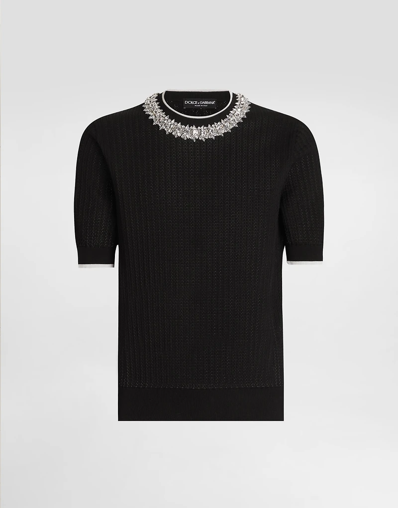 Cotton crewneck pullover