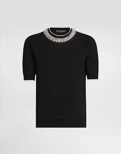 Cotton crewneck pullover