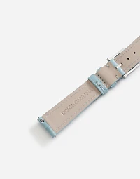 Alligator strap with buckle and hook in steel