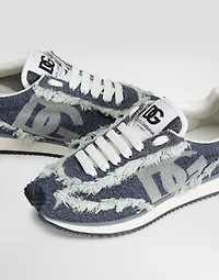Mixed-material DG CUSHION sneakers