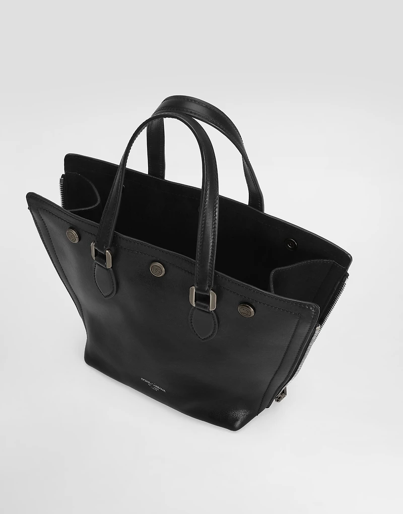 Atene tempesta calfskin shopping bag