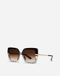 Half print sunglasses