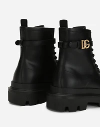 Calfskin ankle boots