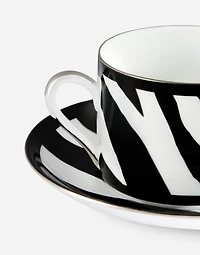 Gift Box With 2 Porcelain Teacups With Saucers