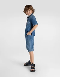 5-pocket denim shorts with Dolce&Gabbana logo