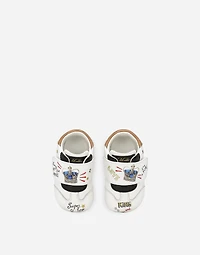 Printed nappa leather sneakers