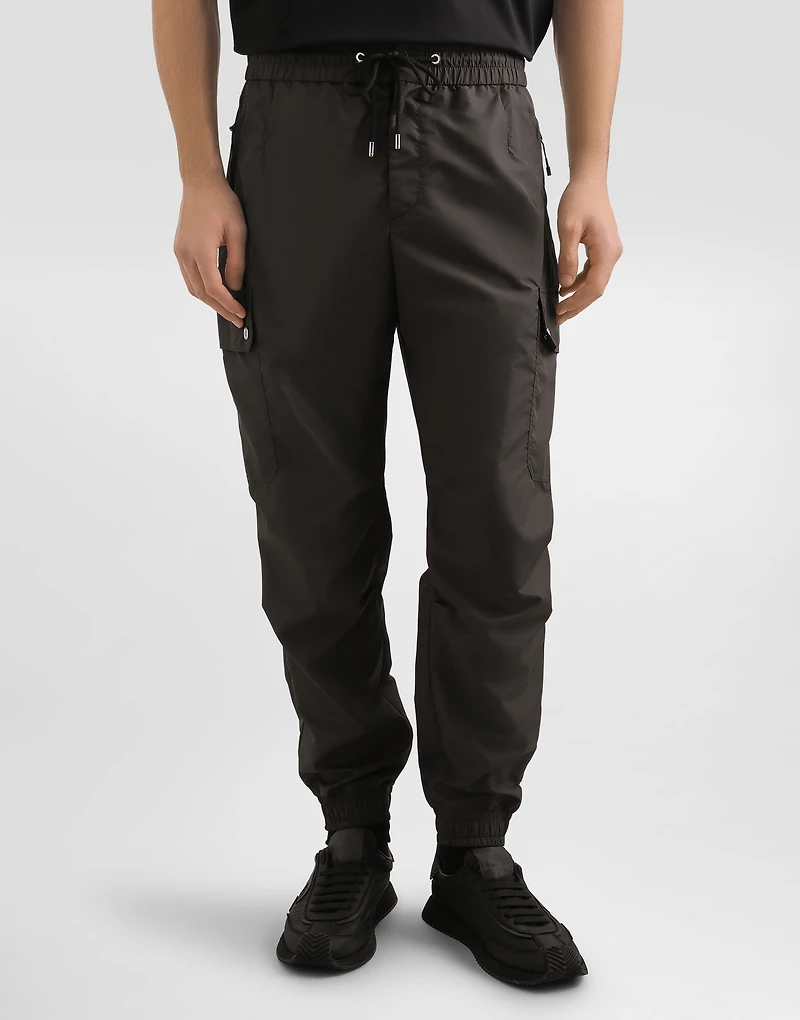 Nylon canvas cargo trousers