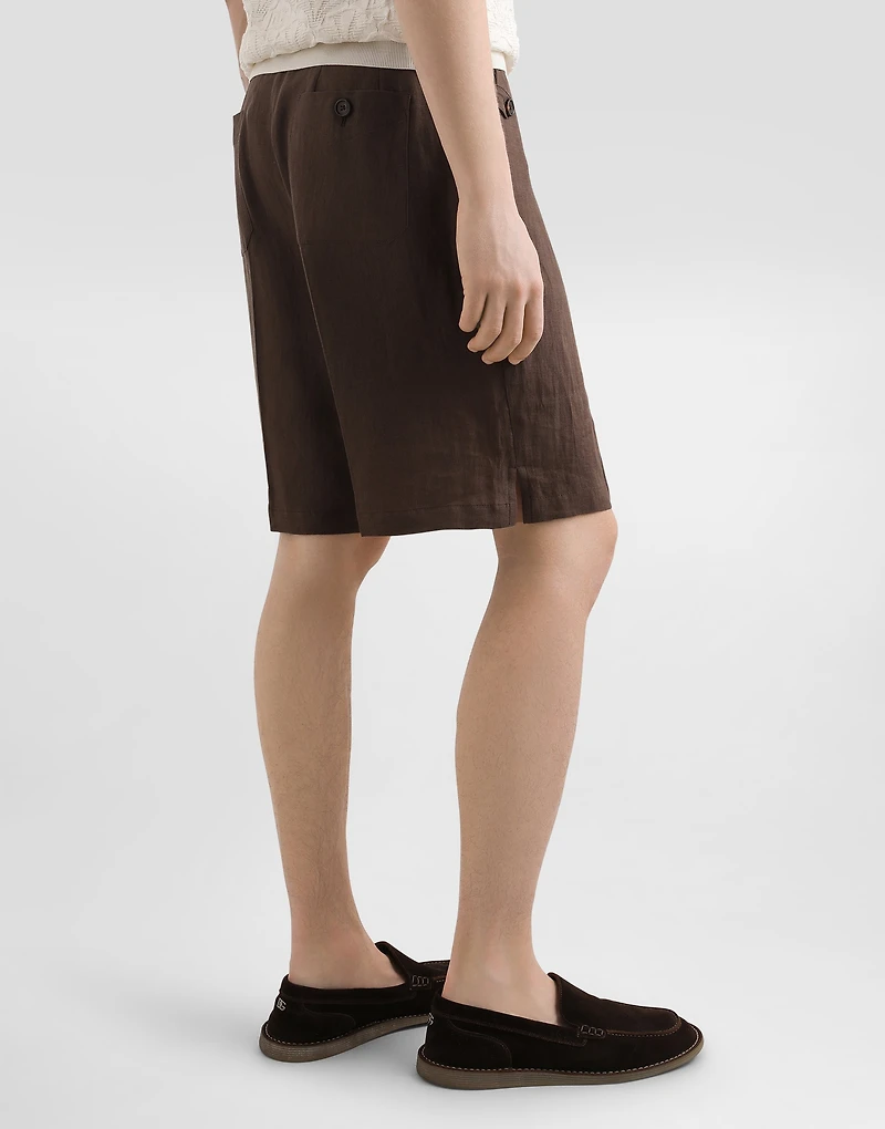 Linen jogging trousers