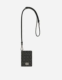 Coated jacquard card holder