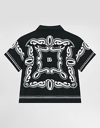 Batik shirt with bandanna print