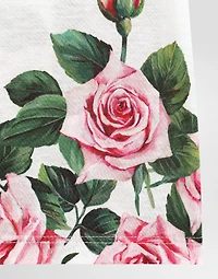 Jersey T-shirt with rose print