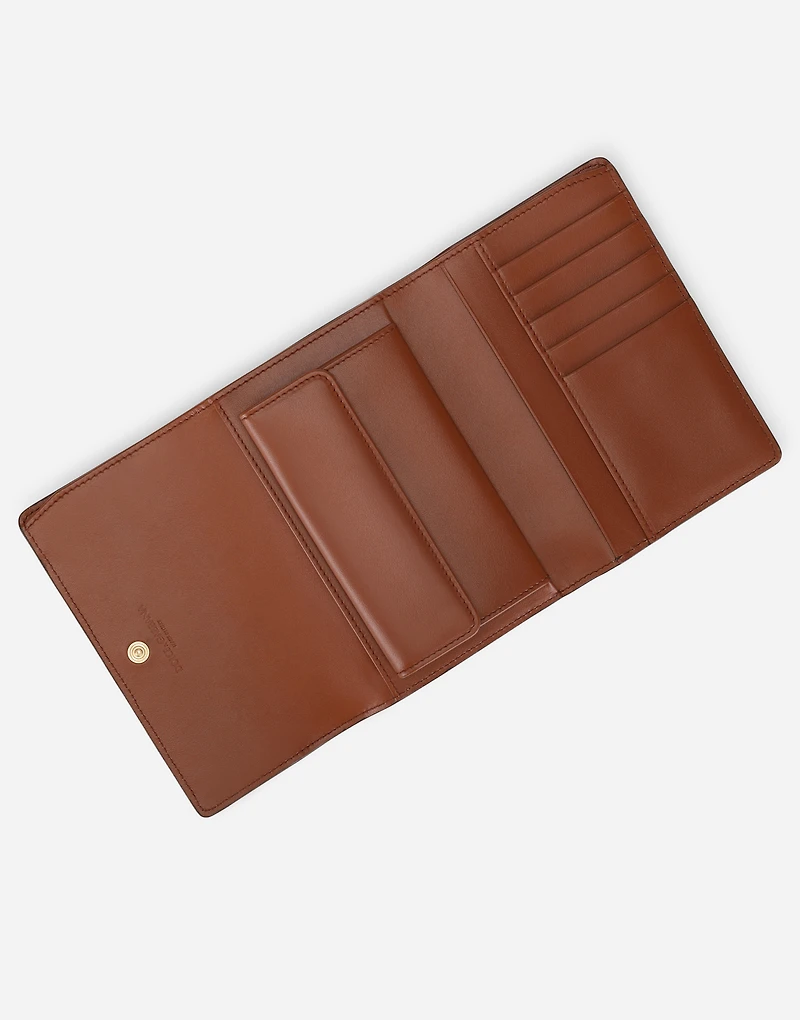 Leopard-print Crespo zip-around wallet with branded plate