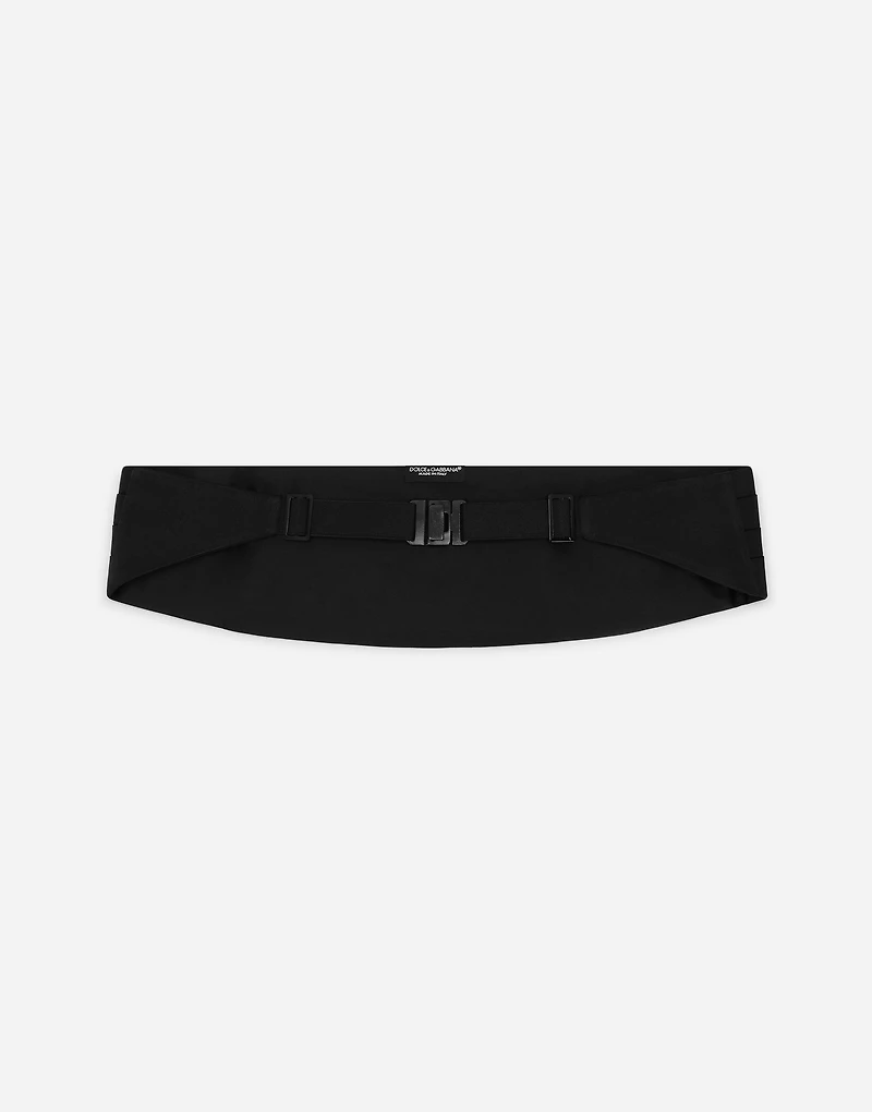 Silk satin cummerbund
