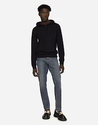 Hooded cashmere pullover