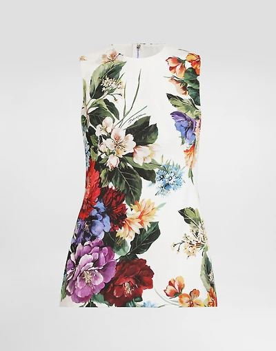 Flower bouquet-print top