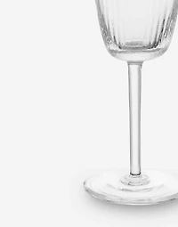 Hand-Blown Murano White Wine Glass