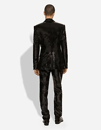 Sequined single-breasted Sicilia-fit tuxedo suit