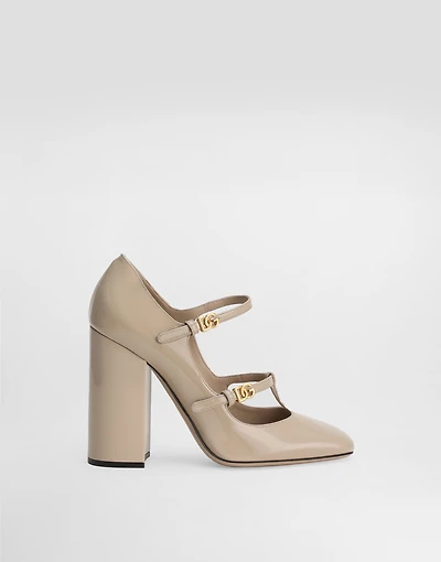 Patent leather pumps