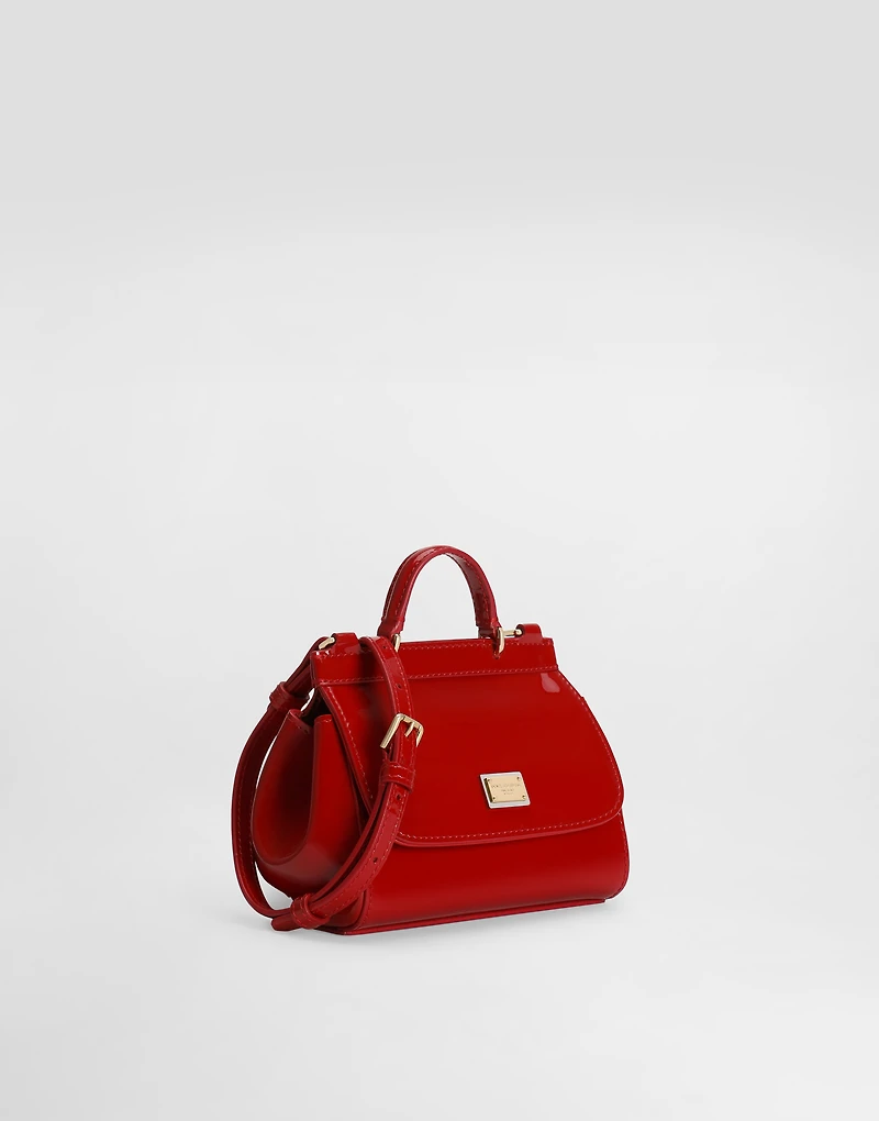 Patent leather mini Sicily bag