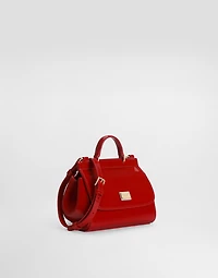 Patent leather mini Sicily bag