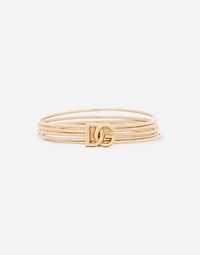 Rigid multi-hoop bangle with DG logo