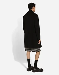 Tie-print silk jogging shorts