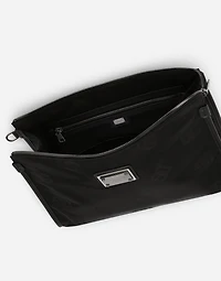 Nylon pouch with logo