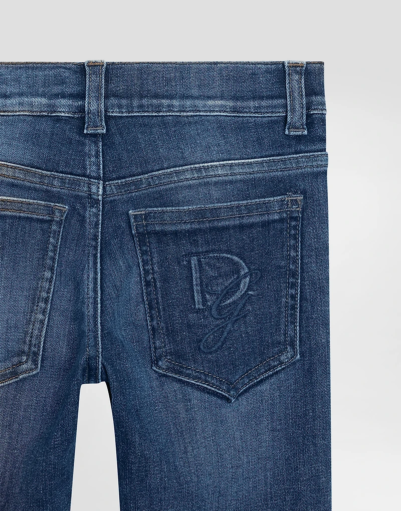 5-pocket denim jeans with DG logo