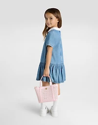 Chambray dress with DG logo