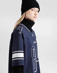 T-shirt with print and patch