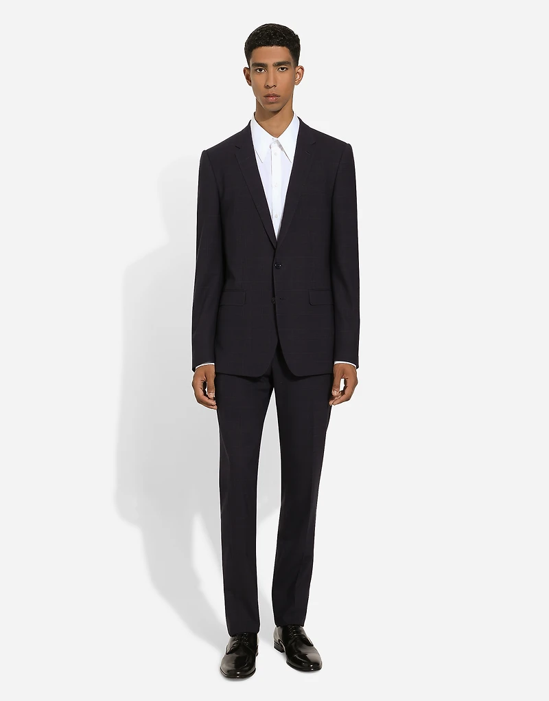 Single-breasted glen plaid Martini-fit suit