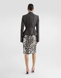 Sequined midi skirt