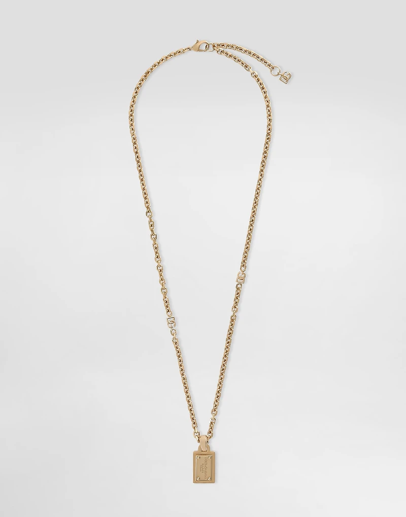 Necklace with Dolce&Gabbana logo plate