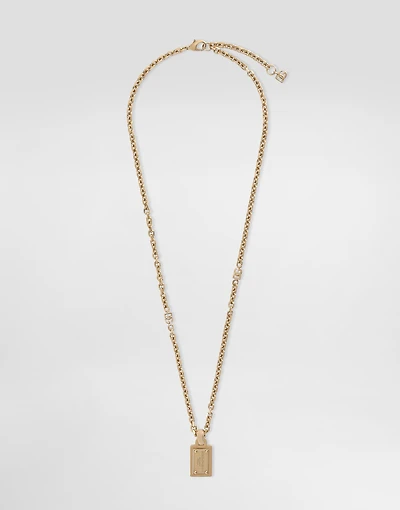 Necklace with Dolce&Gabbana logo plate