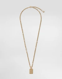 Necklace with Dolce&Gabbana logo plate