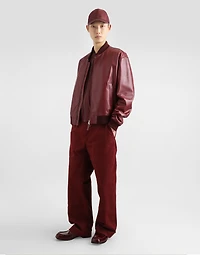 Sheepskin bomber jacket