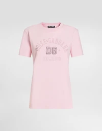 Oversize jersey T-shirt with raised DG logo embroidery