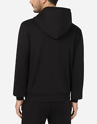 Cotton jersey hoodie