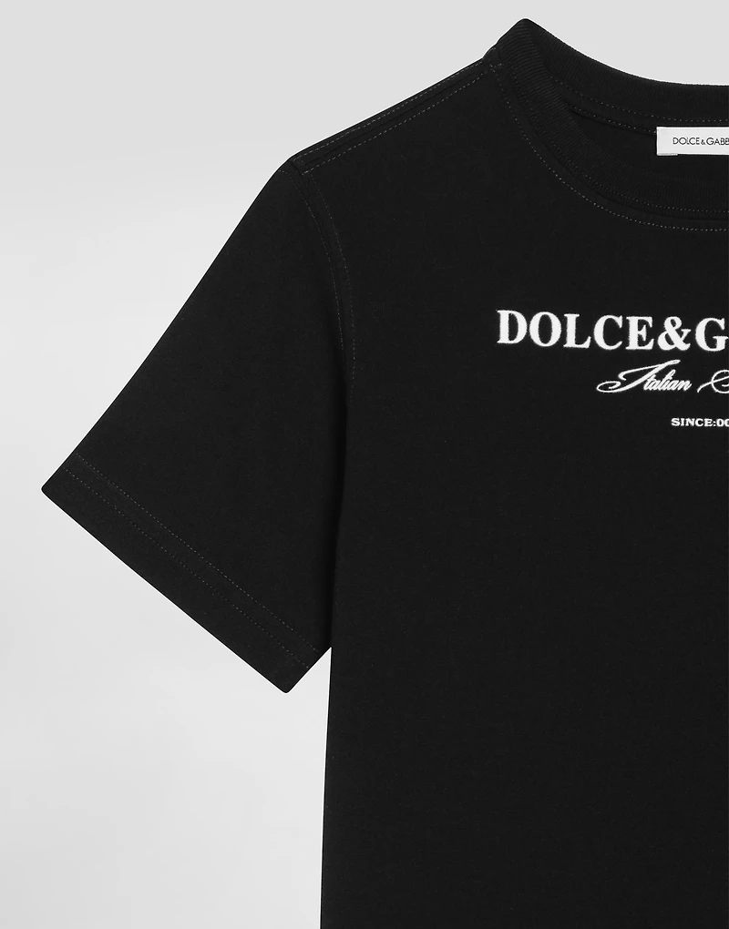 Short-sleeved jersey t-shirt with Dolce&Gabbana print
