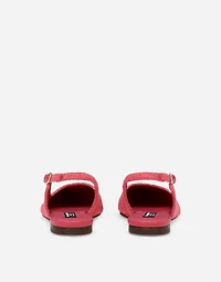 Lace slingbacks