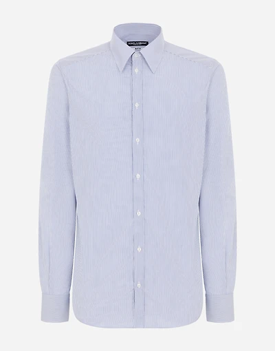 Striped cotton Martini-fit shirt