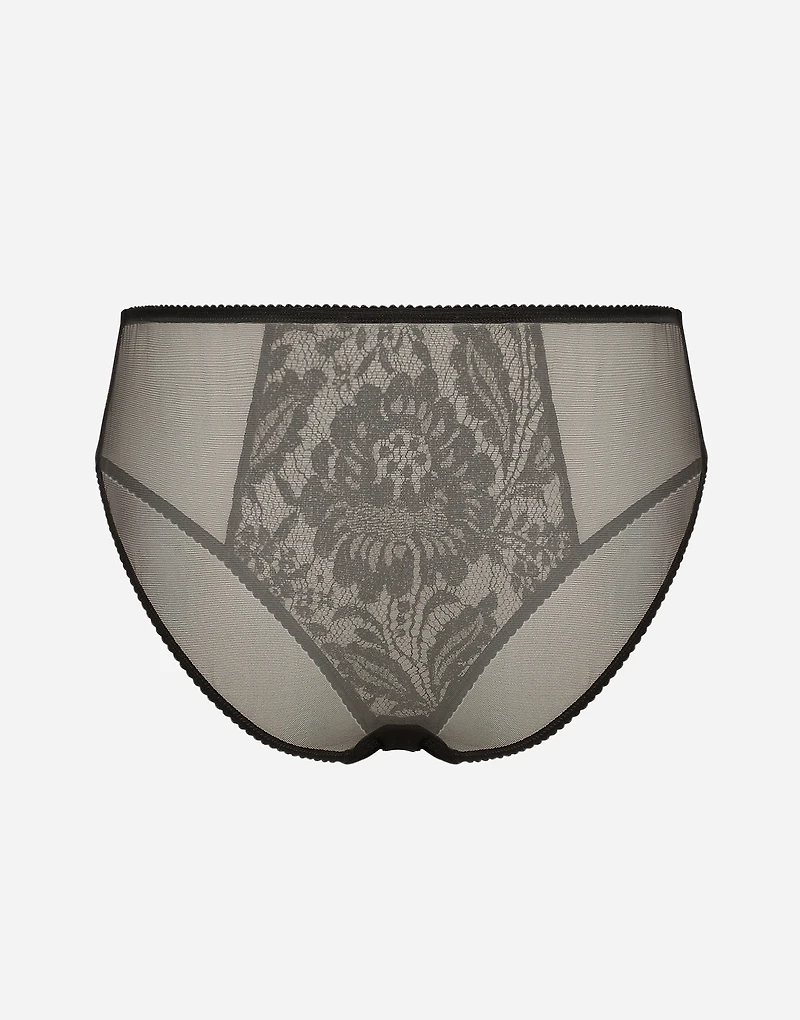 Lace and tulle panties