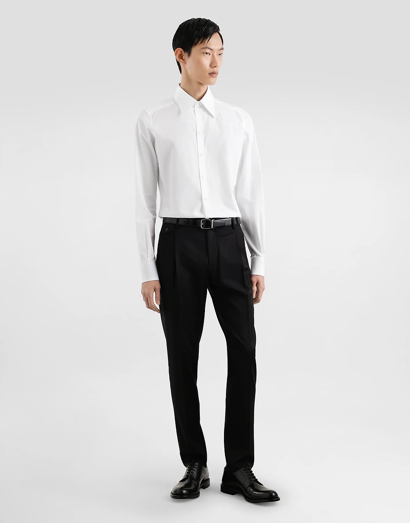 Gold poplin shirt