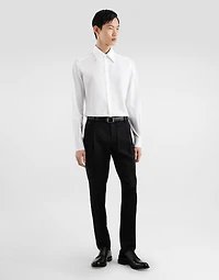 Gold poplin shirt