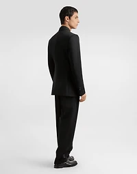 Wool gabardine trousers