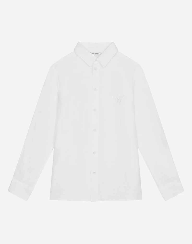 Linen shirt with DG embroidery